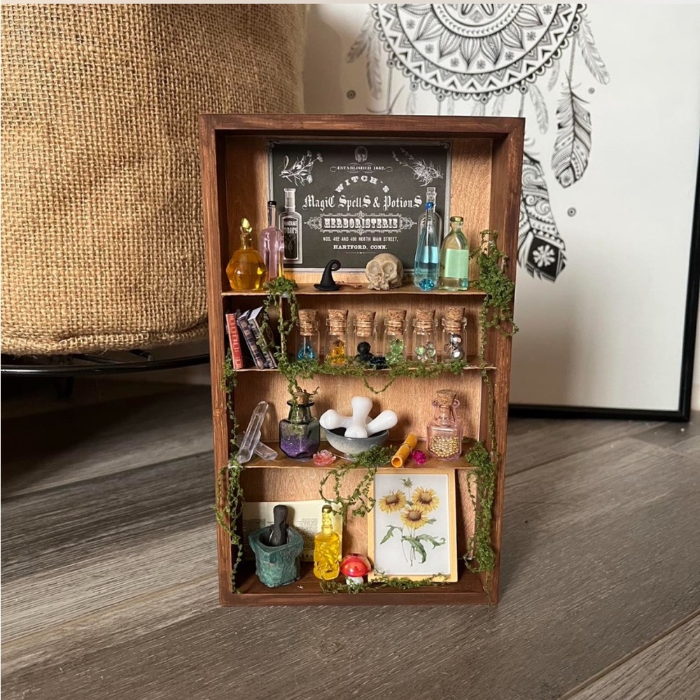 Miniature Apothecary Shelf